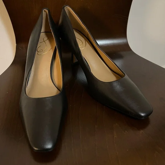 chinese dress ladies Sam Edelman Hazel Ladies Black Leather Heels  Frankel's Designer Shoes